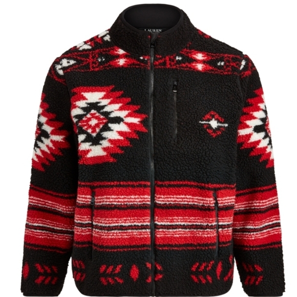 Nwt...Jacquard Faux-Shearling Jacket - Picture 2 of 5